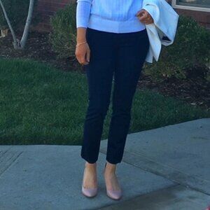 Womens Banana Republic Navy Skinny Sloan Pants Size 2
